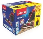 VILEDA - Ultramax Mop Set - Trocken&Nass - Schwarz - Rot - Box - 1,8 kg