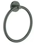 GROHE Handtuchring ESSENTIALS hard graphite geb&uuml;rstet