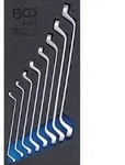 BGS Werkstattwageneinlage 1/3: Doppel-Ringschl&uuml;ssel-Satz SW 6x7 - 20x22 mm tief