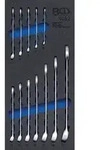 BGS Werkstattwageneinlage 1/3: Maul-Ringschl&uuml;ssel-Satz SW 6 - 22 mm 12tlg. - 4082