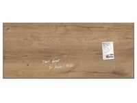 Glas-Magnetboard artverum Design Natural-Wood 130x55 cm