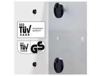 Glas-Magnetboard Artverum LED GL404 480x480x15mm Schiefer-Stone