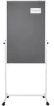 Magnetoplan Moderationswand 11112101 75x120cm Filz grau