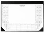 Durable Schreibunterlage Mit Kalenderblock, Schwarz, Schaum, PVC, 590 mm, 420 mm, 1