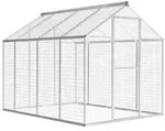 vidaXL Au&szlig;envoliere Aluminium 178x242x192 cm