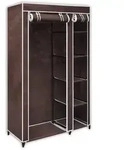vidaXL Stoffschrank Braun
