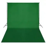 vidaXL Fotohintergrund-System 500 x 300 cm Gr&uuml;n
