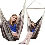 XXL H&auml;ngesessel 185x130cm bis 150kg - 2 Personen Schwebesessel H&auml;ngestuhl Garten
