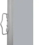 vidaXL Ausziehbare Seitenmarkise 160x600 cm Grau