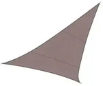 Perel Sonnensegel, wasserabweisend, 5 x 5 x 5 m, 160 g/m2, Polyester, Dreieck, Taupe