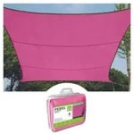 Perel Sonnensegel, wasserabweisend, 3.6 x 3.6 m, 160 g/m2, Polyester, Quadrat,