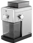 WMF Stelio Edition 0417070011 Kaffeem&uuml;hle Silber, Schwarz Edelstahl-Scheibenmahlwerk