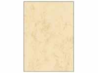 sigel Marmor-Papier, A4, 200 g, Edelkarton, beige