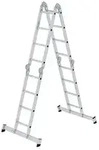 Munk Vielzweckleiter 4-teilig mit nivello&reg;-Traverse 4x4 Sprossen