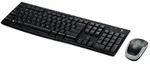 Logitech Wireless Combo MK270 USB Tastatur, Maus-Set Franz&ouml;sisch, AZERTY Schwarz