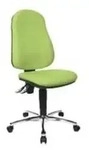 Topstar B&uuml;rostuhl Point 60, 8169G05 gr&uuml;n, chrom Stoff