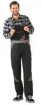 Visline Latzhose schwarz/orange/zink Gr&ouml;&szlig;e 24