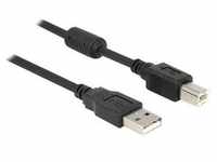 Delock Kabel USB 2.0 Typ A Stecker > USB 2.0 Typ B Stecker 1 m schwarz