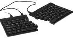 R-GO Tools Split USB Tastatur Englisch, QWERTY Schwarz Flexibel, Ergonomisch