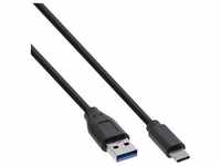 InLine® USB 3.2 Kabel, USB-C Stecker an A Stecker, schwarz, 0,5m Kabel USB USB...