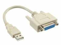 InLine - USB-Kabel - USB (M) bis DB-15 (W)