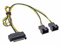 InLine Y-cable - Netzteil für Lüfter - 4-polig PWM (M)