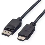 ROLINE DisplayPort Kabel DP - HDTV, ST/ST, schwarz, 1,5 m Adapter / Konverter