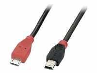 Lindy MicroUSB B - MiniUSB B - Kabel - Digital / Daten ist voll 1 m - 5-polig -