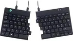 R-GO Tools Split USB Tastatur Nordisch, QWERTY Schwarz Flexibel, Ergonomisch