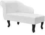 vidaXL Chaiselongue Wei&szlig; Kunstleder