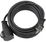 Baustellenverl&auml;ngerungskabel H05VV-F 3G1,5 IP44 Kabel-L10m Gummi-Neopren schwarz