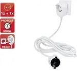REV 0016150114 Strom Verl&auml;ngerungskabel Wei&szlig; 5.00 m H05VV-F 3G 1,5 mm2