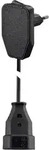 NVB 104577 Strom Verl&auml;ngerungskabel Schwarz 3.00 m H03VVH2-F 2X 0,75 mm2