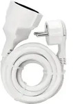 Kopp 143502087 Strom Verl&auml;ngerungskabel Wei&szlig; 2.00 m H05VV-F 3G 1,5 mm2