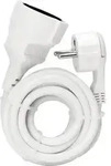 Kopp Strom-Verl&auml;ngerung Schutzkontakt Winkelstecker extra flach, wei&szlig;, 5m Kabel