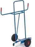 Plattenkarre Trgf.400kg H.1430mm Aufl.-L500xB200mm Bereif.Vollgummi brillantblau