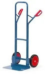 Fetra Stahlrohrkarre H&ouml;he 1300 mm, Schaufel 300x480mm Vollgummibereifung