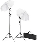Studiobeleuchtung-Set mit Stative & Schirme