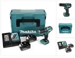 Makita DHP 483 RMJ Akku Schlagbohrschrauber 18V 40Nm im Makpac + 2x 4,0 Ah Akku...