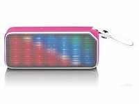 Lenco BT-191PK Bluetooth Lautsprecher mit Partylichtern in Pink - Ein Erlebnis für