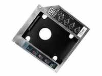 LogiLink 2nd SATA Festplatten Caddy Adapter - Laufwerksschachtadapter - 5,25" Slim