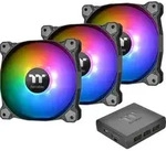 Thermaltake Pure Plus RGB 12 TT Premium Edition 3 Pack PC-Gehäuse-Lüfter Schwarz, Thermaltake Pure Plus RGB 12 TT Premium Edition 3 Pack PC-Gehäuse-Lüfter Schwarz,