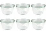 WECK 741- Sturzform-Glas 1/4L 741, klar (6er Pack)