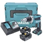 Makita DFS 452 RTJ Akku Schnellbauschrauber 18 V Brushless + 2x Akku 5,0 Ah +