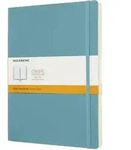 Notizbuch XL 19x25cm liniert Softcover riffblau