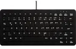 Active Key USB Hygiene-Tastatur Deutsch, QWERTZ Schwarz Silikonmembran, Geeignet f.