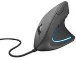 Trust Verto Ergonomische Maus USB Optisch Schwarz 6 Tasten 1000 dpi, 1600 dpi