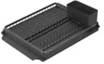 Brabantia 117404 - Abtropfer - Rack - Tisch - Geschirrsp&uuml;lmittel - Grau - Rechte