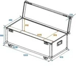 ROADINGER Universal-Transport-Case 120x40cm mit Rollen (30126730)