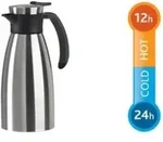 emsa Isolierkanne SOFT GRIP, 1,5 Liter, schwarz / Edelstahl Einhandbedienung durch